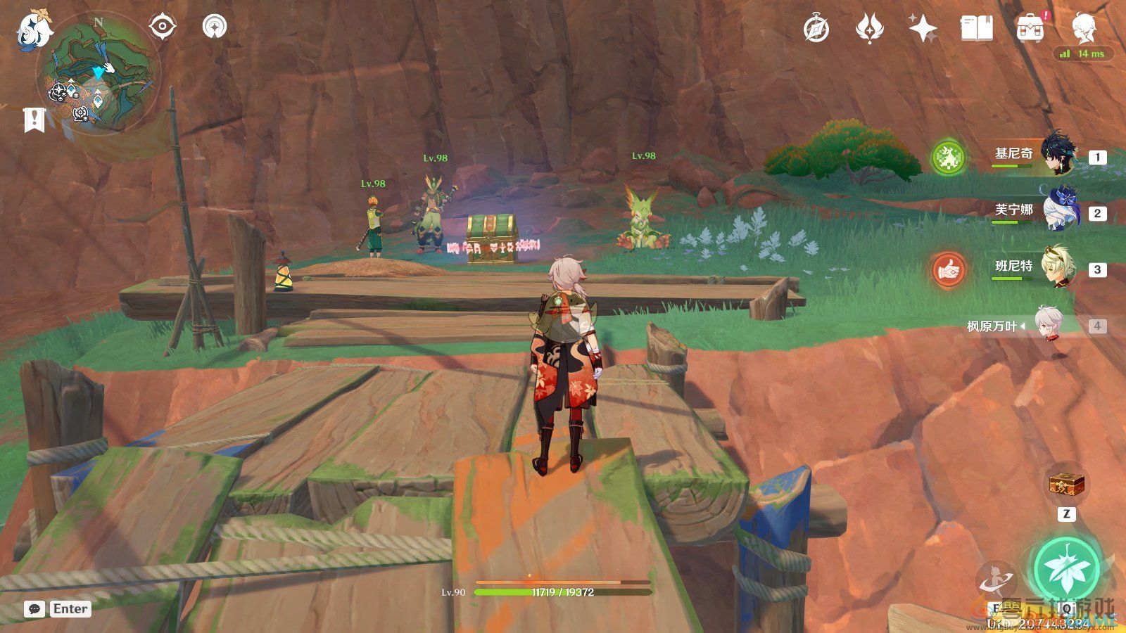 原神万火之瓯奇馈宝箱12-17位置介绍(图1)